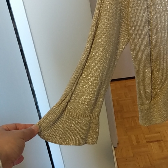 Bolero- Gold Shimmer Sweater - Picture 2 of 4